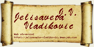 Jelisaveta Vladiković vizit kartica
